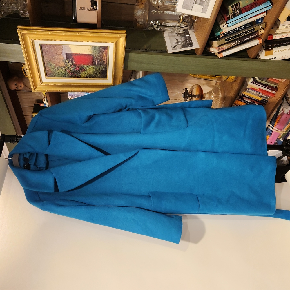 WoMen's Ann Taylor Blue Coat